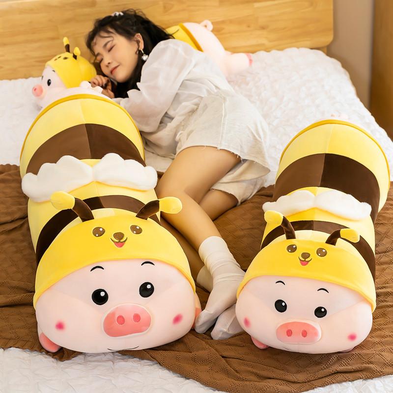 Pig Bumblebee Plush Toy Long Style Stuffed Animal Doll Kids Decoration Gift