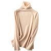 Women's V-Neck Merino Wool Sweater - Slim Fit, Long Sleeve, Warm Knitwear for Autumn/Winter