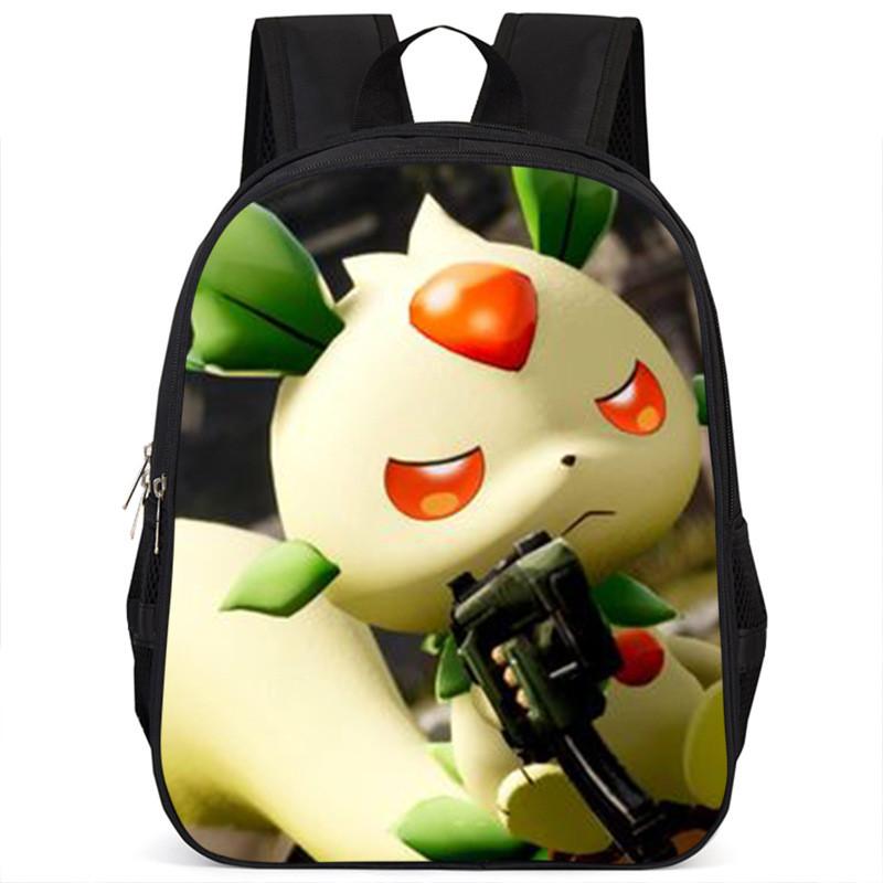 Spacious Palworld Student Backpack For School 15 Inch Large Capacity Polyester Bag