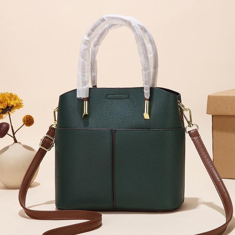 Medium Ladies Pu Tote With Inner Zipper Pocket And Splicing Details Chic Urban