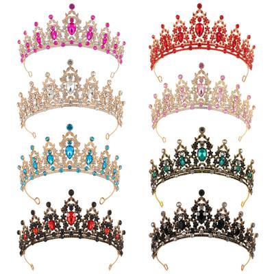 Tiara ślubna barokowa korona cyrkonie dziecięca korona księżniczki ślubne akcesoria do włosów akcesoria do sukni