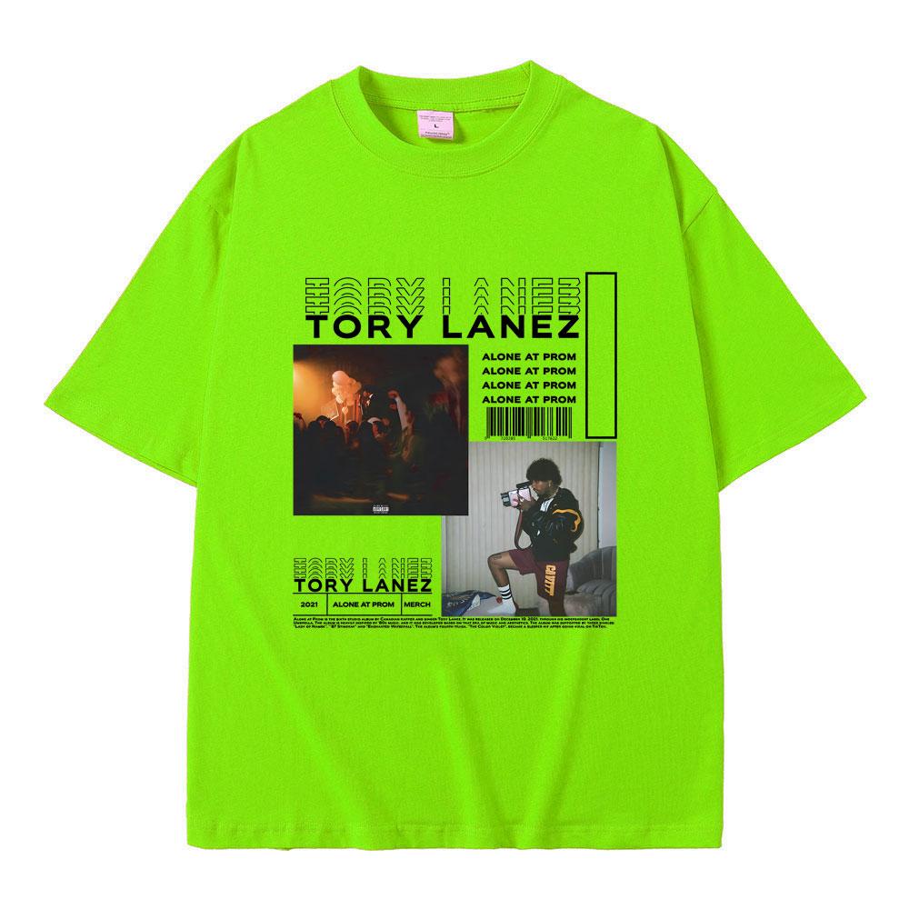 

Футболка с графическим принтом музыкального альбома рэпера Тори Лейнза Alone At Prom для мужчин и женщин, хип-хоп рэп, оверсайз футболка, мужская, винтажные футболки 4XL