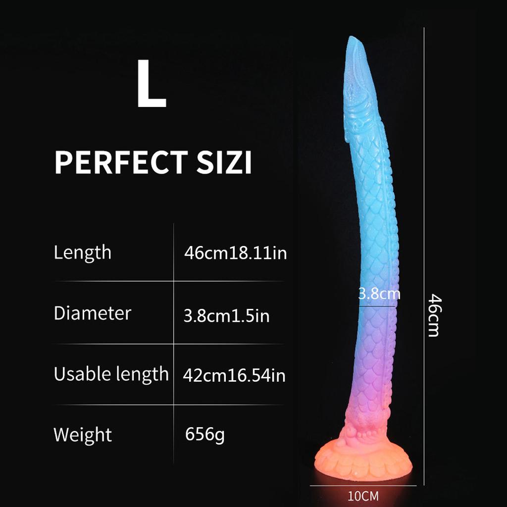 Hot Sale Luminous Anal Dildo Huge Penis Dick Animal/Monster Dildo Sex Toys For Adult 18+ Ass Dilator Glowing Dildo Big Buttplug