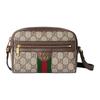 Shoulder Bag Ophidia Presbyopia All Over Printed Light Gold Hardware Accessories Zipper Closure GG Supreme Canvas Mini Women's Beige and Dark