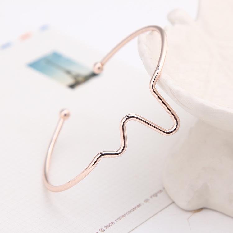 

S076 Trendy Electrocardiogram Bracelet: Versatile Korean Fashion Women s Accessory