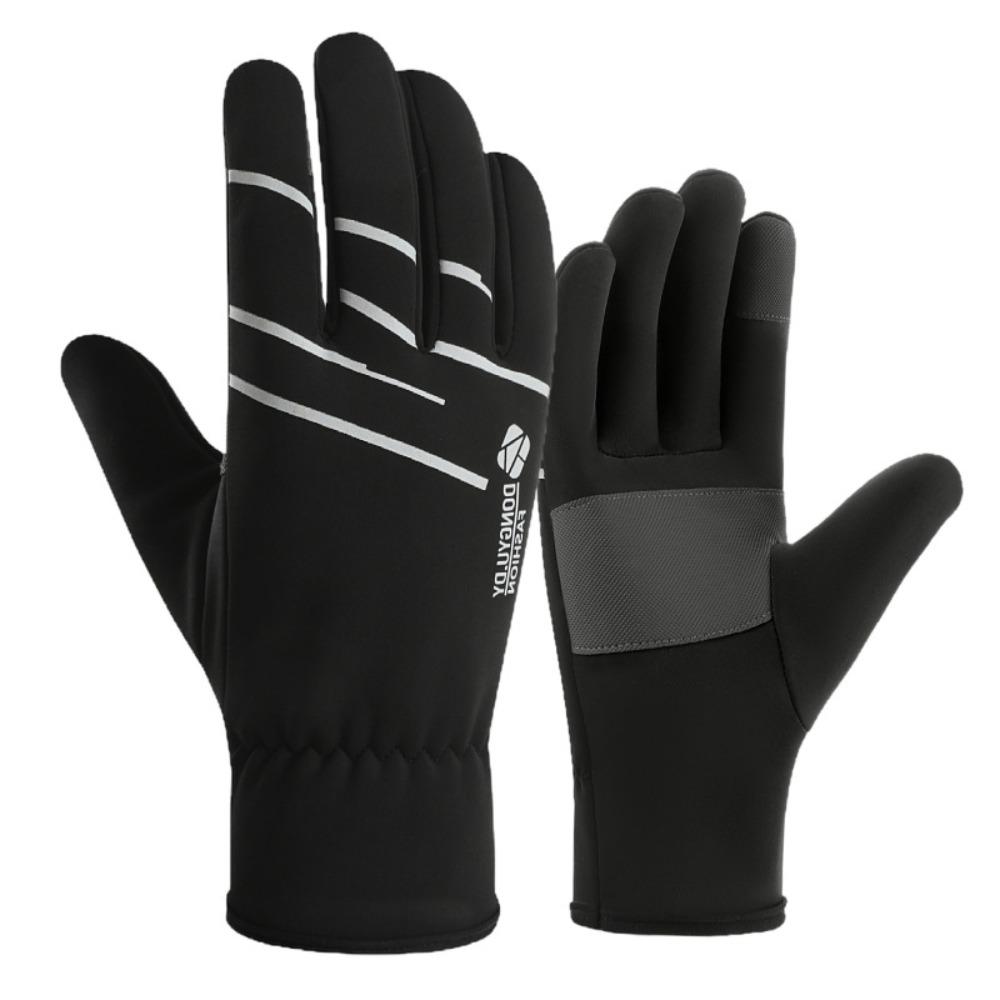 

Polar Fleece Winter Warm Thermal Gloves Windproof Waterproof Thickened Snow Gloves Touch Screen Motorcycle Cycling Gloves