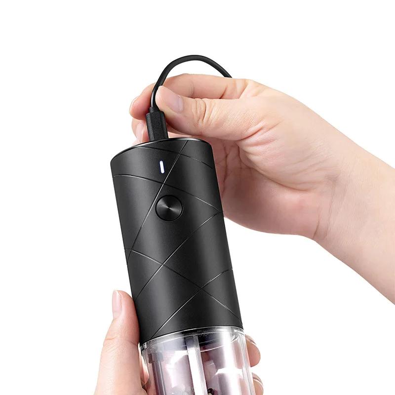 Electric USB Rechargeable Adjustable  Automatic Mill Pepper and Salt Grinder Kitchen Gadget Tool Multifunctional Spices Grinders