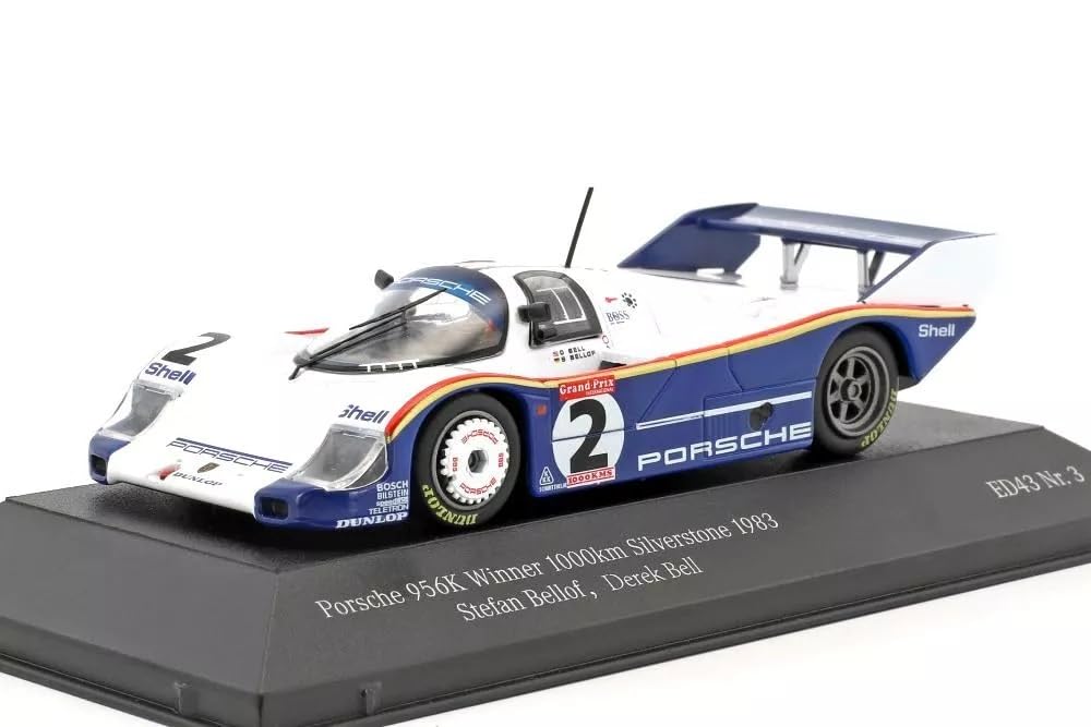 

CMR Porsche 956K Winner Silverstone Circuit Minicar 1000km Silverstone 1983 Bell #2 1/43 Bellof, [Used] білий