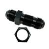 2X AN3 AN4 AN6 AN8 AN10 AN12 0 Degree Flare Bulkhead Fitting Fuel Hose Straight Male To Male Adapter w/Nut For Tab or Wirewall