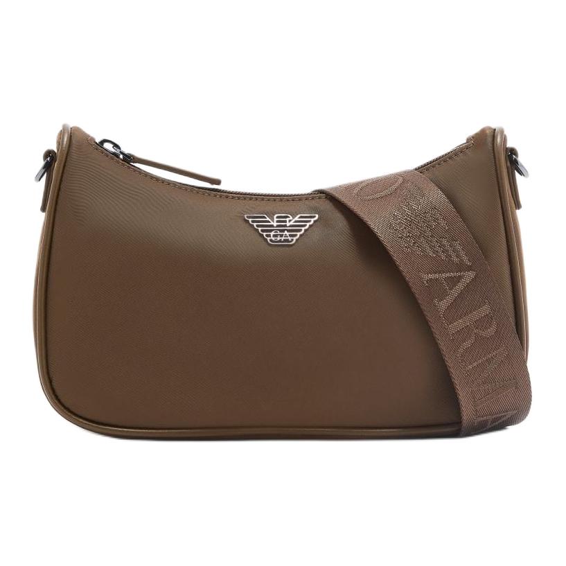 Emporio Armani Asv Logo Design Metal Hardware Accessories Nylon Crossbody Bag Women bags Brown EM001808-AF13454-U6141 Basic Set BagDust Bag 29490₽