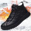 Neue Herren-Baumwollschuhe, gefütterte und verdickte warme und bequeme Papa-Schuhe, Outdoor-rutschfeste und abriebfeste Einschlupf-Herrenschuhe