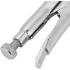 2pcs Locking Pliers Set, 4.3in Ground Mouth 4.9in Straight Jaw Lock Clamp Locking Pliers Tool