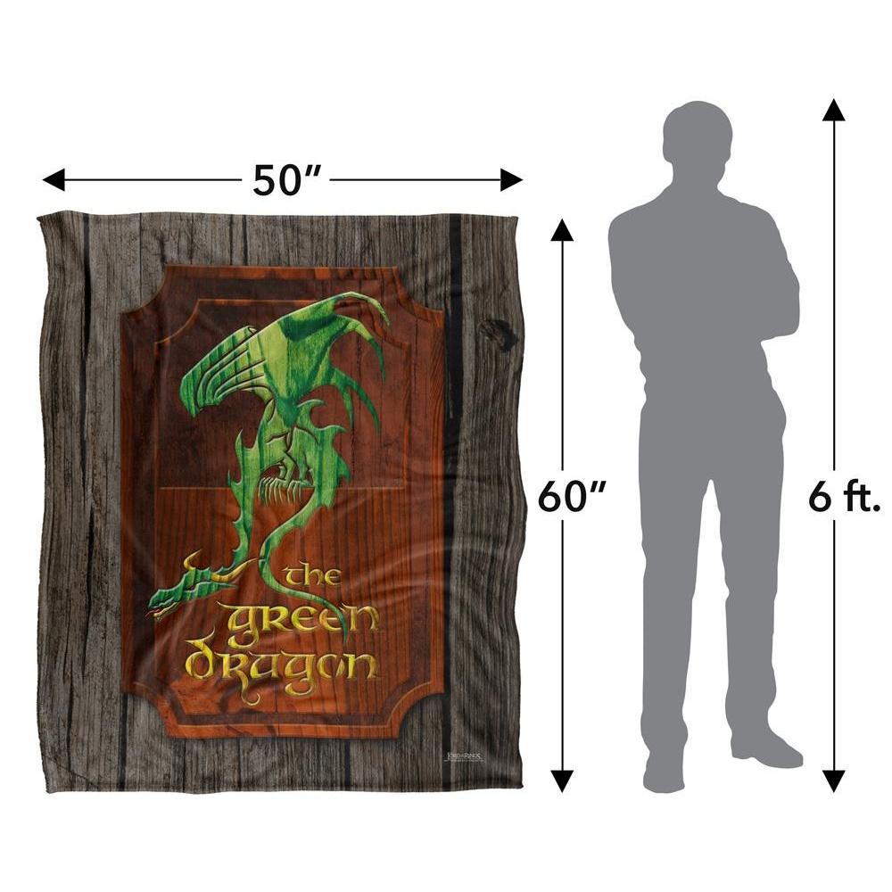 Lord Of The Rings The Green Dragon Sign Blanket