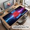 Neongbunte Thema Personalisierte Mauspads Personalisierter Druck Name Text Schreibtischunterlage Für Home Office Tischdekoration