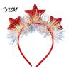 Faveurs de fête pour les invités Bandeau Étoile avec Paillettes Scintillantes, Serre-tête Couronne à Paillettes 3D Bande Scintillante Noël Nouvel An Anniversaire, Décoration, Festif