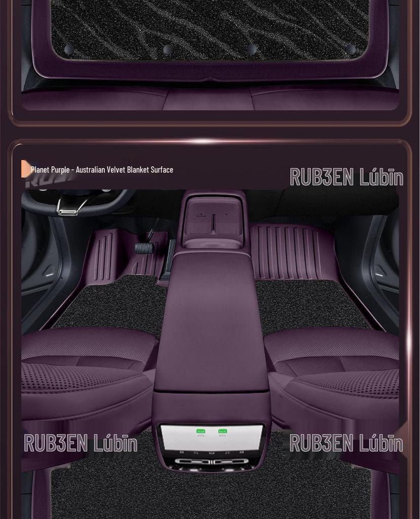 Fits 26 New Xiaopeng P7: TPE Full Surround Car Starry Sky Carpet Interior Mats