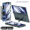 Fashion Hinge Protect Full Body Pen Slot Stand Case with Pen for Samsung Galaxy Z Fold7 With Screen Glass Film Matte Hard Cover
