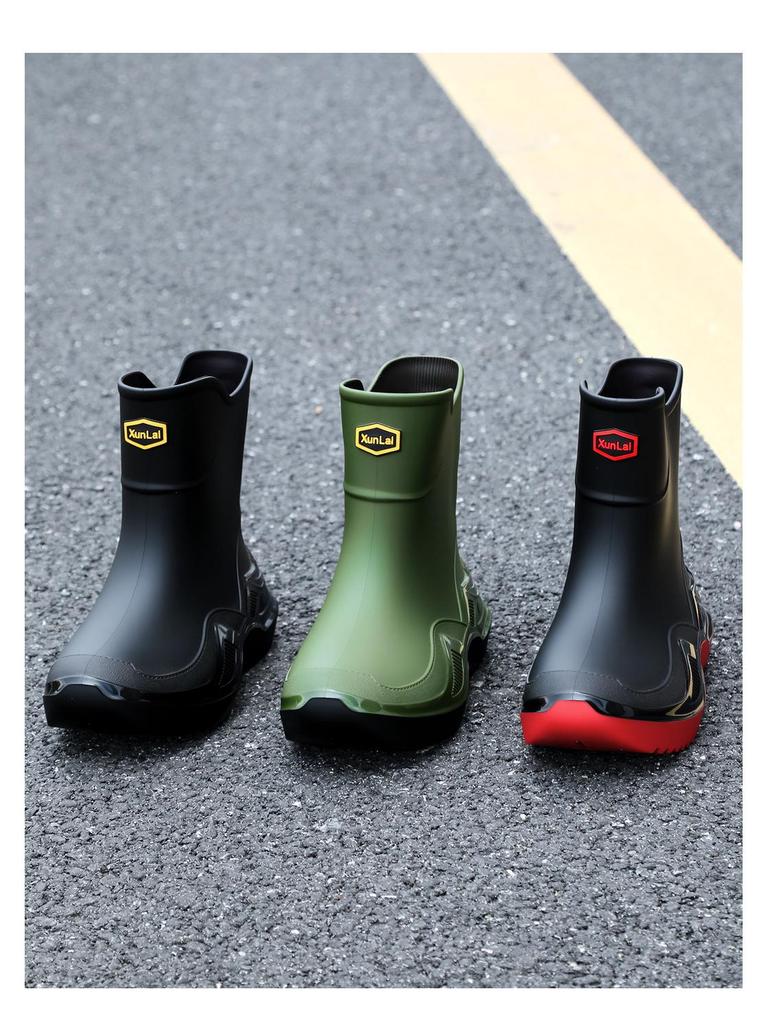 Men's Outdoor Non-Slip Waterproof Rain Boots for Mountain Climbing & Fishing