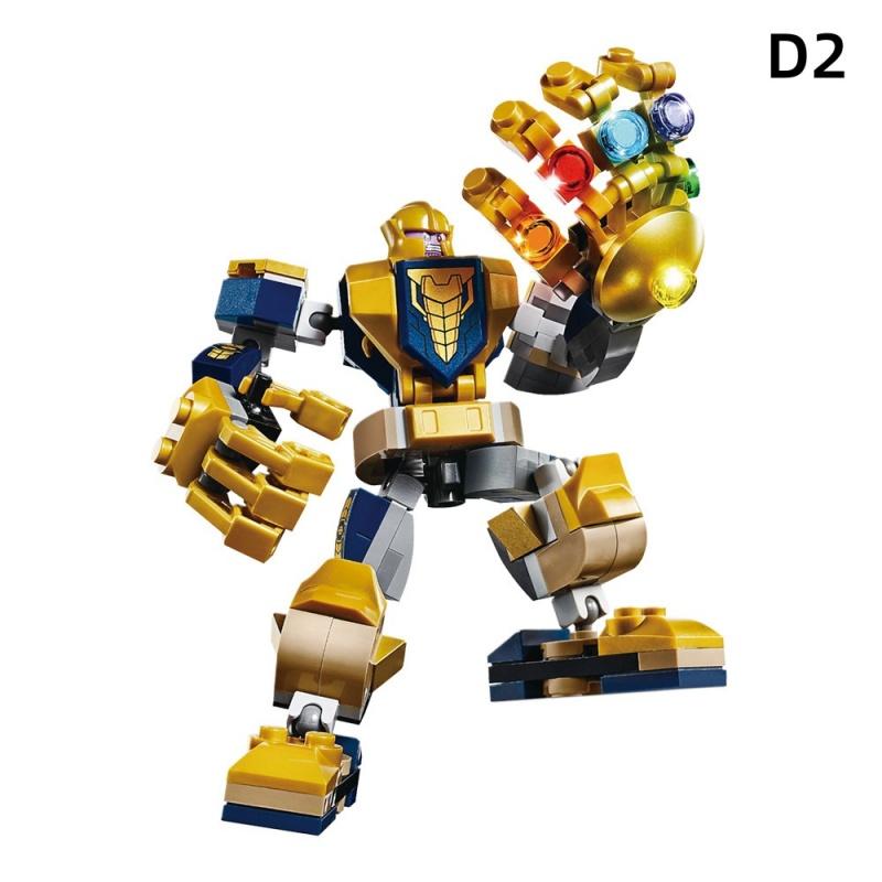 28cm Marvel Anime Avengers Captain America Iron Man: 120PCS/piece Building Block Toy Birthday Gift for Children