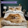 Custom Name Cats Cozy Nest Bedding,Quilt Set Quilt Cover Pillowcase Home Birthday Gift(1 * Duvet Cover + 2 * Pillowcase, Without Core)_lx
