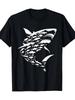 Shark Lover Marine Biology Animal Science Sharks T-Shirt, Men's T-Shirt, 220g Cotton Printed Shirts-