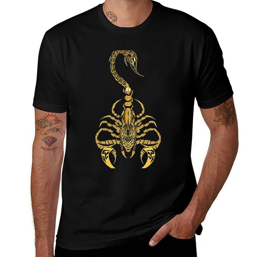 golden scorpion T-Shirt t shirt man designer man t shirt luxury man t shirt heavy cotton T-Shirt