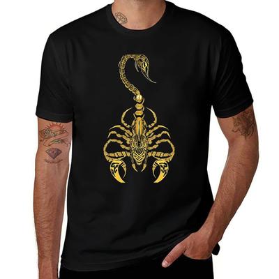 Golden Scorpion T-Shirt T Shirt Man Designer Man T Shirt Luxury Man T Shirt Heavy Cotton T-Shirt