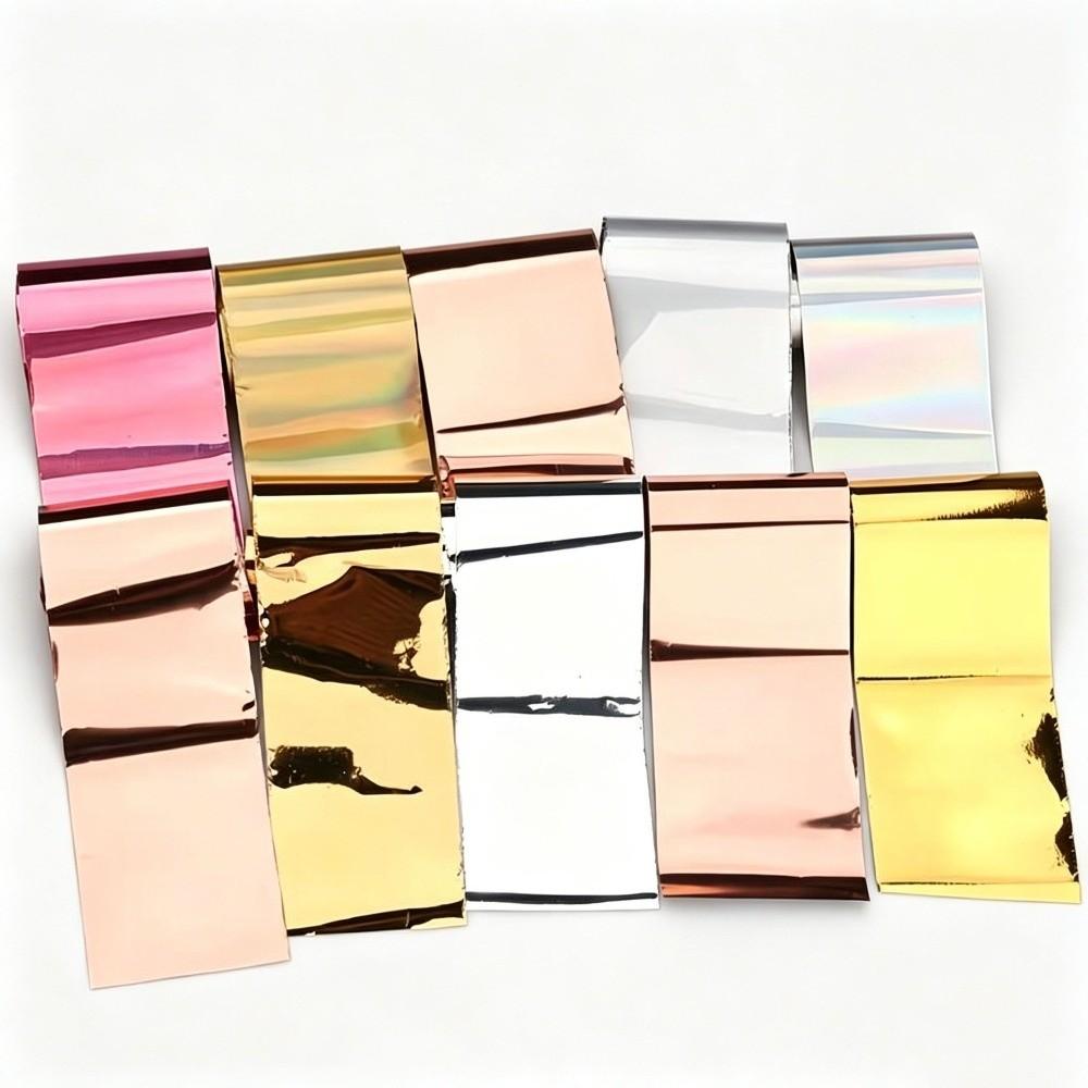 Laser Nail Stickers Gold Rose Gold Nail Art Stickers Professional Nail Decorations  Manicure DIY