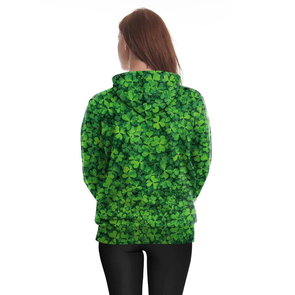 Women's St. Patrick's Day Festival Green Hoodie with Hat Style
