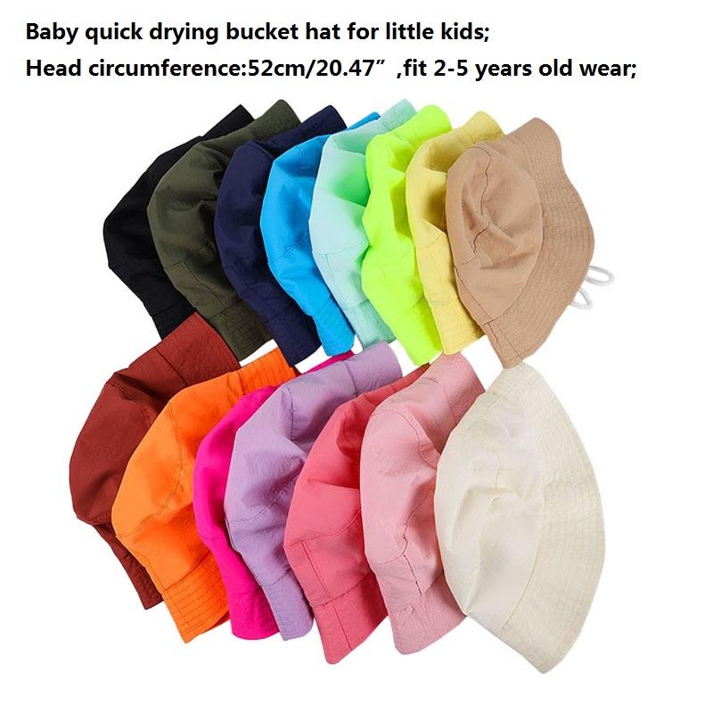 New Panama Summer Baby Sun Hat Quick Dry Outdoor Activities Cap for 2-5Y Boys and Girls Beach UV Protection Hat Kids Bucket Hat
