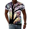 Grafická trička Summer Night Scene Muži Módní trend Kreativní vzor Tričko Hip Hop harajuku Pohledná trička s 3D tiskem Topy