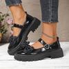 Women Sneakers 2026 Vintage Round Toe Black Mary Jane Shoes Sweet Girls High Heel Platform Lolita Shoes Women Zapatos De Mujer