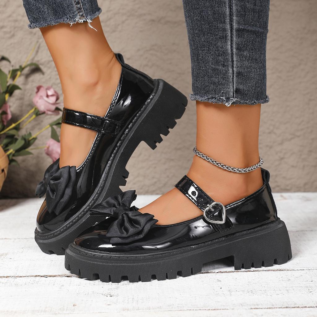 Women Sneakers 2026 Vintage Round Toe Black Mary Jane Shoes Sweet Girls High Heel Platform Lolita Shoes Women Zapatos De Mujer