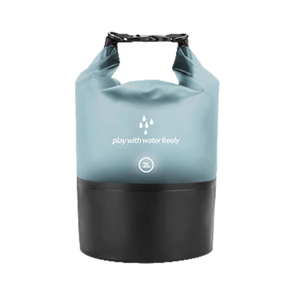 Borsa Impermeabile 2/3/5/10L Sacca Secca in PVC per Nautica Pesca Rafting Nuoto Galleggiamento Deriva Borsa Acqua Borsa Custodia da Campeggio