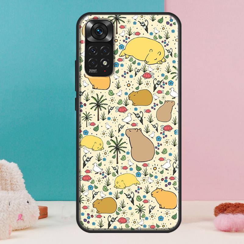 Capybara  Lovely Animal Case For Xiaomi Redmi Note 14 13 Pro 12 11 9 10 9S 10S 11S 12S Redmi 14C 13C 10C 12C Cover