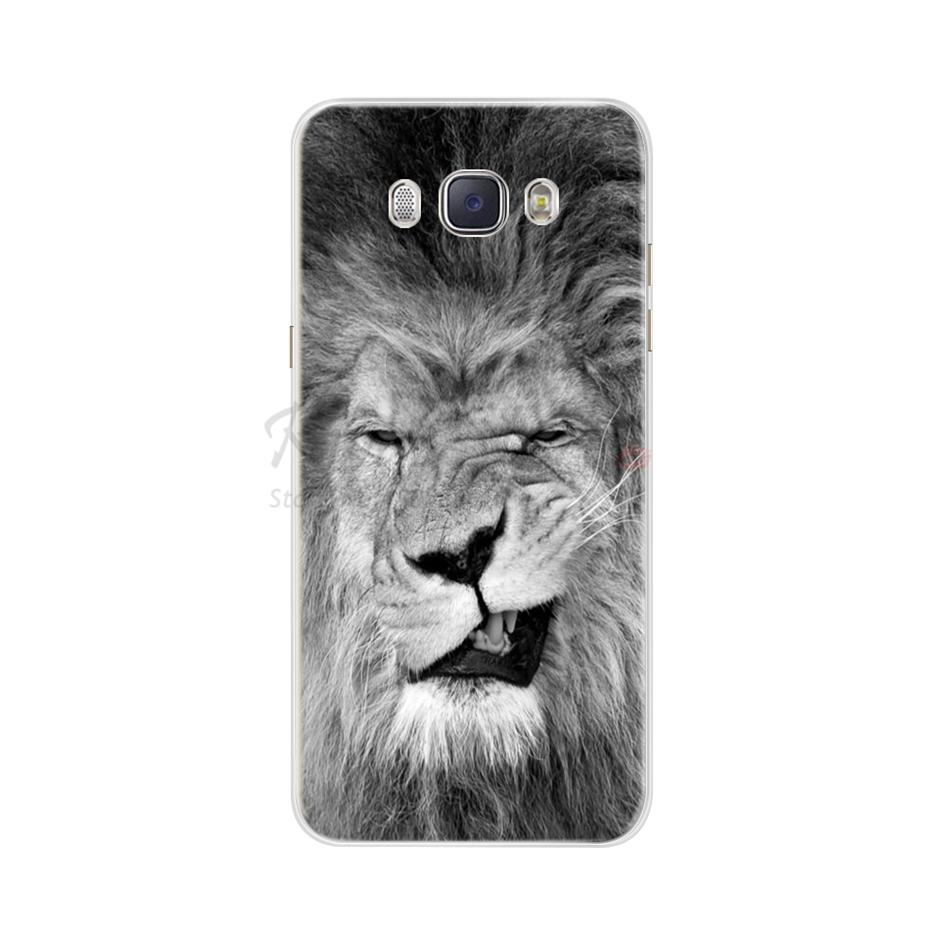 For Funda Samsung Galaxy J5 2016 Case J510 J510F Cover Flowers Painted Back Protective Phone Case For Coque Samsung J5 2016 Case