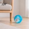 Moving Ball Toy Self-Rolling Interactive Cat Toy Automatic Rolling with Plush Hamster Battery Operated Pet Rabbit Inside Electric Simulation Animal