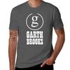 Camiseta Clssica Garth Brooks Com Logo Simples De Cor Slida E Gola Redonda