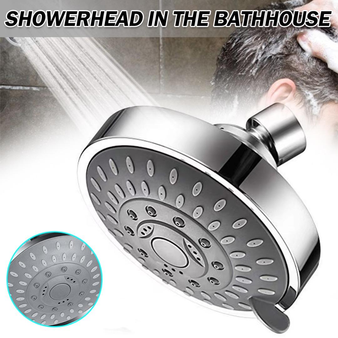 

PDTO 4-дюймовая душевая насадка высокого давления, настенная круглая душевая насадка, 5 режимов струи