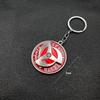 Naruto anime adorable keychain peripheral three magma marleidoscope Sharingan logo rotatable keychain pendant keyring cartoon