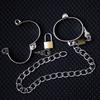 Metal Handcuffs and Leg Cuffs with Unisex Bondage Handcuffs and Leg SM Adult Sex Toys Cuffs Padlock, Restraints, Cuffs, Restraints, Cosplay, Toys,