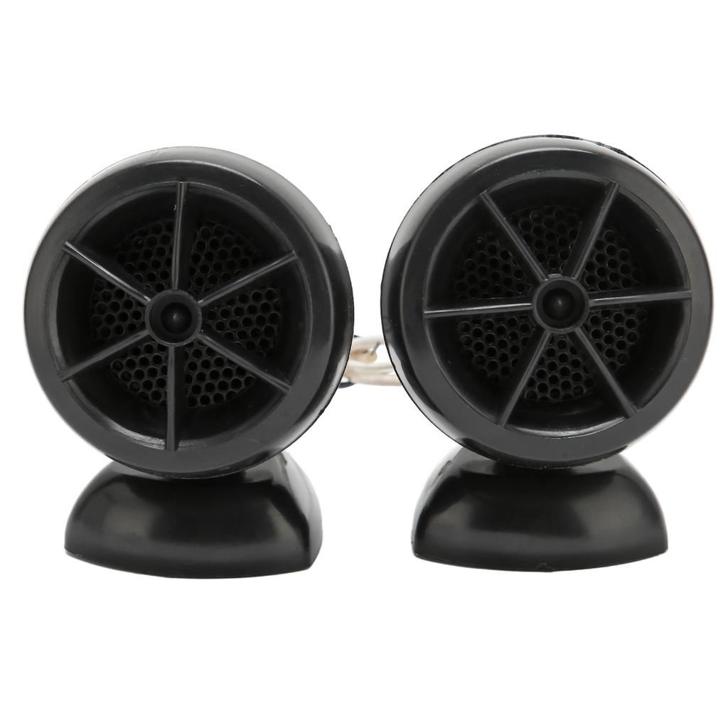 2pcs Dome Tweeter 1200W Loudspeaker High Sensitivity Universal for Car Audio Systems Black