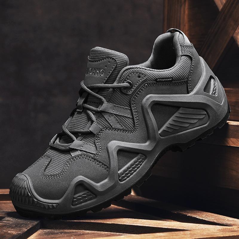 Men's Fashionable Sports Shoes, New Outdoor Anti Slip Hiking Shoes, Breathable and Wear-resistant Low Top Hiking Shoes