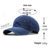 Retro Washed Cotton Denim Men'S Baseball Cap Ripped Baseball Cap Simple Light Board Cap Sun Hat Women