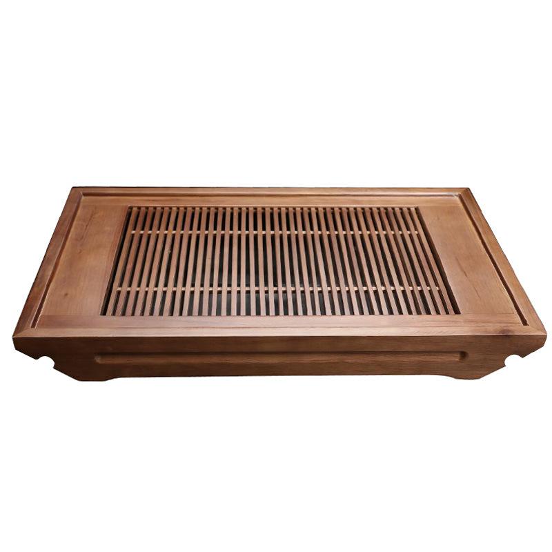 Solid Wood Tea Tray Boat Type Ke Wood Drawer Type Kung Fu Wooden Tea Sea Tea Table Water Storage Able Chinese