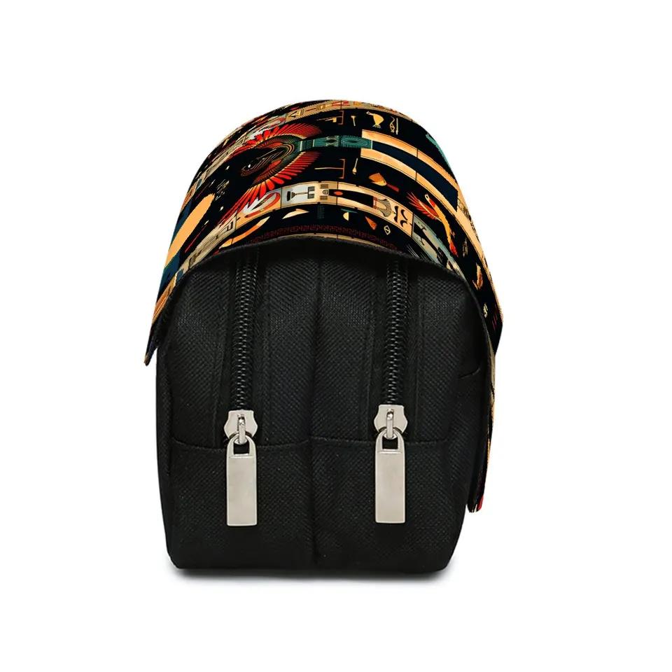 Ägyptisches Hieroglyphenmuster Doppelklappstoff Unisex Bestes Geschenk 3D Federmäppchen Schulbürogebrauch Kinder