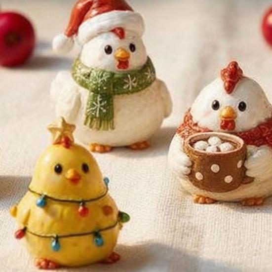 Advent Calendar for Kids 24 Days Chicken Figures Calendar, Farm Animals Countdown Cute Surprise Animal Figurines Boxes with Hen And