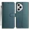 For Honor 400 Pro 5G (Global) Wallet Case with Strap/Multiple Card Slots Solid Color Leather Stand Phone Cover