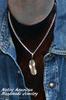 [STERLING SILVER 925] Feather Silver Necklace Pendant Chain AMTHANE-008