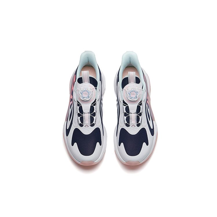 Anta Kids Butterfly Wing Comfortable Sports Non-Slip Shock Absorbing Wear-Resistant Casual Shoes Kids Casual Shoes Blue White 322228803-2